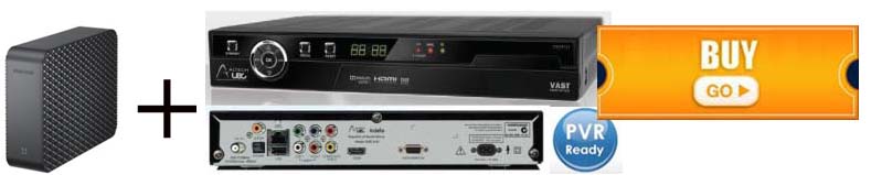 UEC DSD4121 PVR VAST DECODER + 1 TB HARD DRIVE